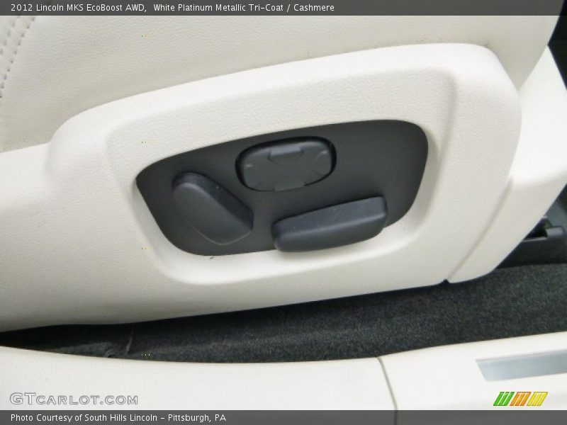 White Platinum Metallic Tri-Coat / Cashmere 2012 Lincoln MKS EcoBoost AWD