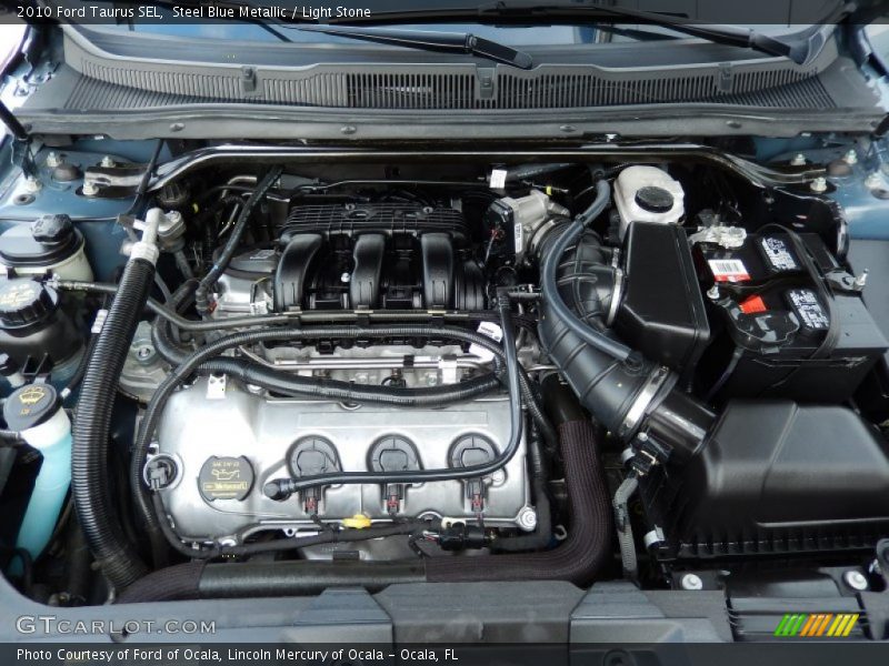 Steel Blue Metallic / Light Stone 2010 Ford Taurus SEL