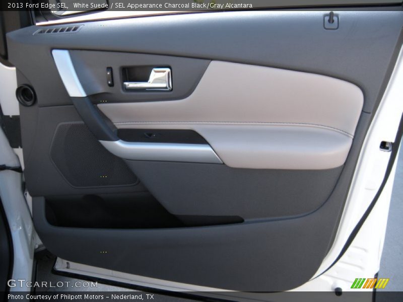 White Suede / SEL Appearance Charcoal Black/Gray Alcantara 2013 Ford Edge SEL
