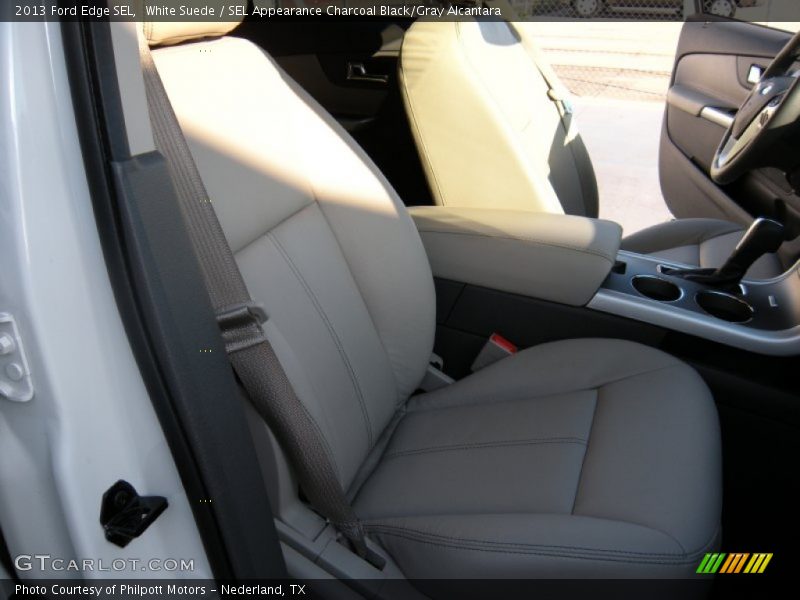 White Suede / SEL Appearance Charcoal Black/Gray Alcantara 2013 Ford Edge SEL