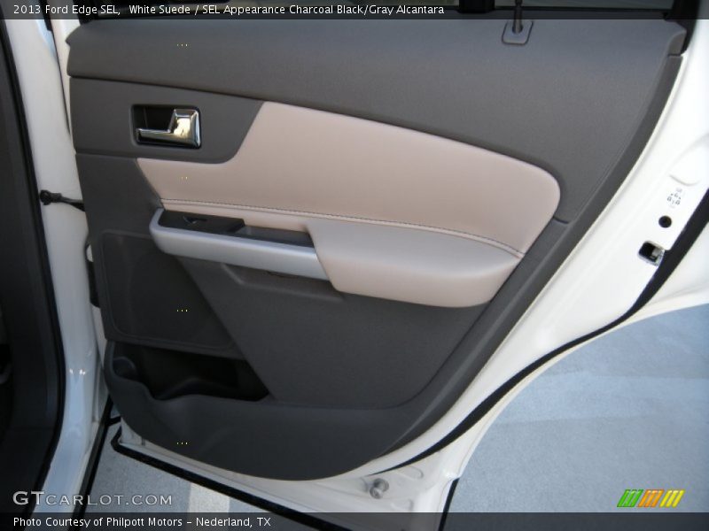 White Suede / SEL Appearance Charcoal Black/Gray Alcantara 2013 Ford Edge SEL