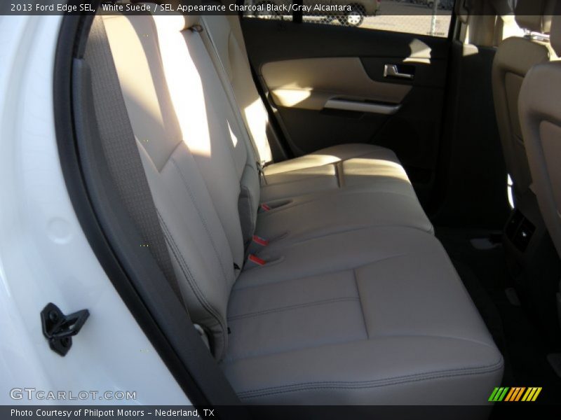 White Suede / SEL Appearance Charcoal Black/Gray Alcantara 2013 Ford Edge SEL