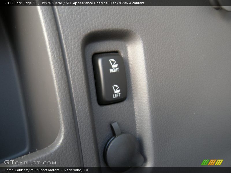 White Suede / SEL Appearance Charcoal Black/Gray Alcantara 2013 Ford Edge SEL