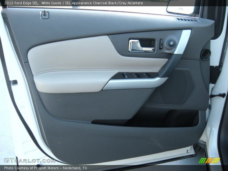 White Suede / SEL Appearance Charcoal Black/Gray Alcantara 2013 Ford Edge SEL