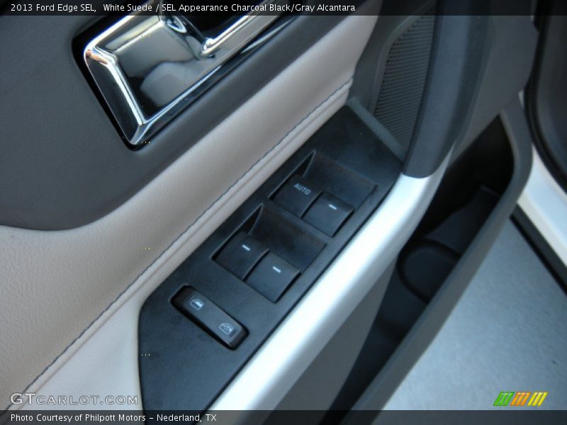 White Suede / SEL Appearance Charcoal Black/Gray Alcantara 2013 Ford Edge SEL