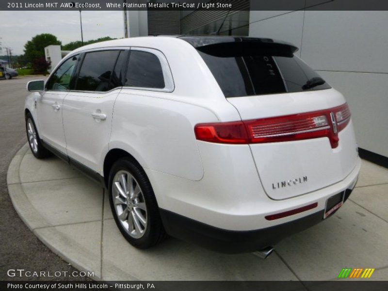 White Platinum Metallic Tri-Coat / Light Stone 2011 Lincoln MKT AWD EcoBoost