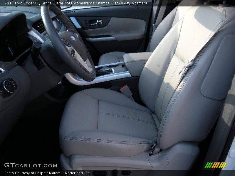 White Suede / SEL Appearance Charcoal Black/Gray Alcantara 2013 Ford Edge SEL