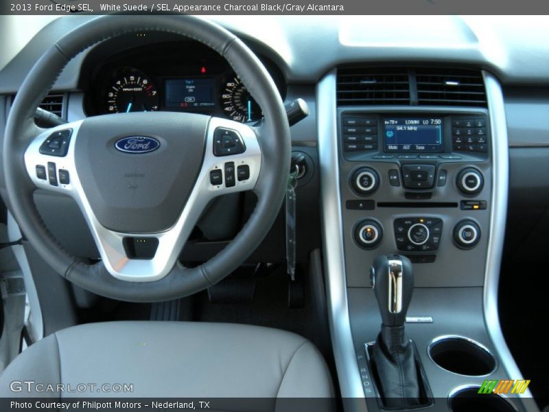 White Suede / SEL Appearance Charcoal Black/Gray Alcantara 2013 Ford Edge SEL