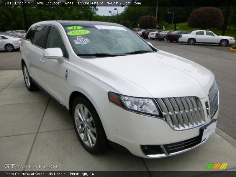 White Platinum Metallic Tri-Coat / Light Stone 2011 Lincoln MKT AWD EcoBoost