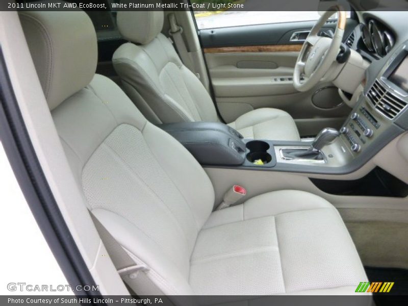White Platinum Metallic Tri-Coat / Light Stone 2011 Lincoln MKT AWD EcoBoost