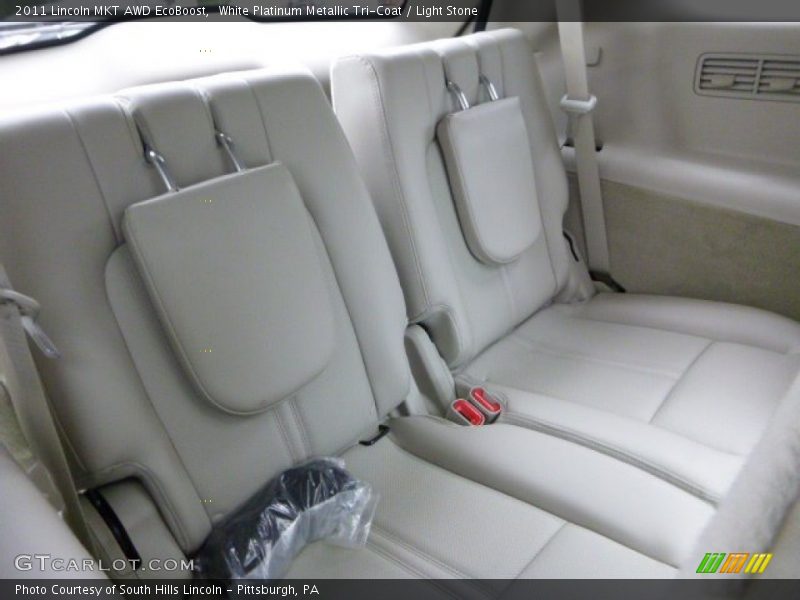 White Platinum Metallic Tri-Coat / Light Stone 2011 Lincoln MKT AWD EcoBoost
