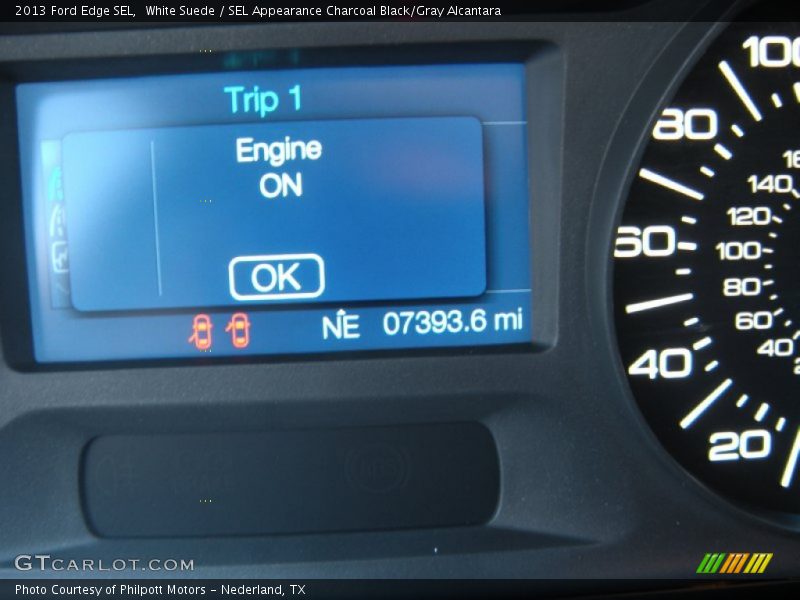 White Suede / SEL Appearance Charcoal Black/Gray Alcantara 2013 Ford Edge SEL
