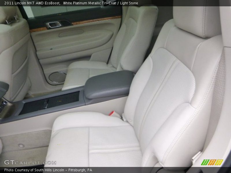 White Platinum Metallic Tri-Coat / Light Stone 2011 Lincoln MKT AWD EcoBoost