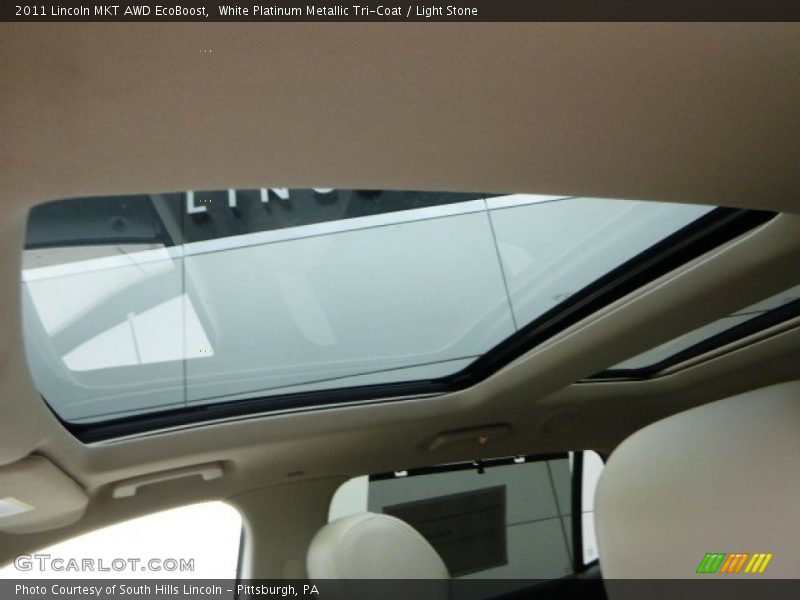 White Platinum Metallic Tri-Coat / Light Stone 2011 Lincoln MKT AWD EcoBoost