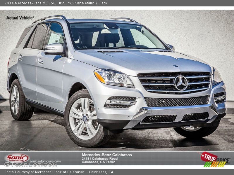 Iridium Silver Metallic / Black 2014 Mercedes-Benz ML 350