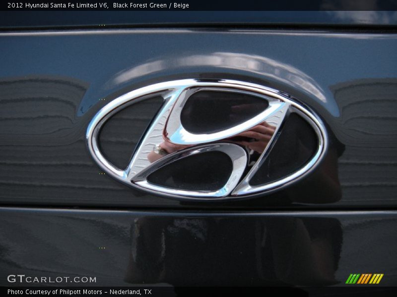 Black Forest Green / Beige 2012 Hyundai Santa Fe Limited V6