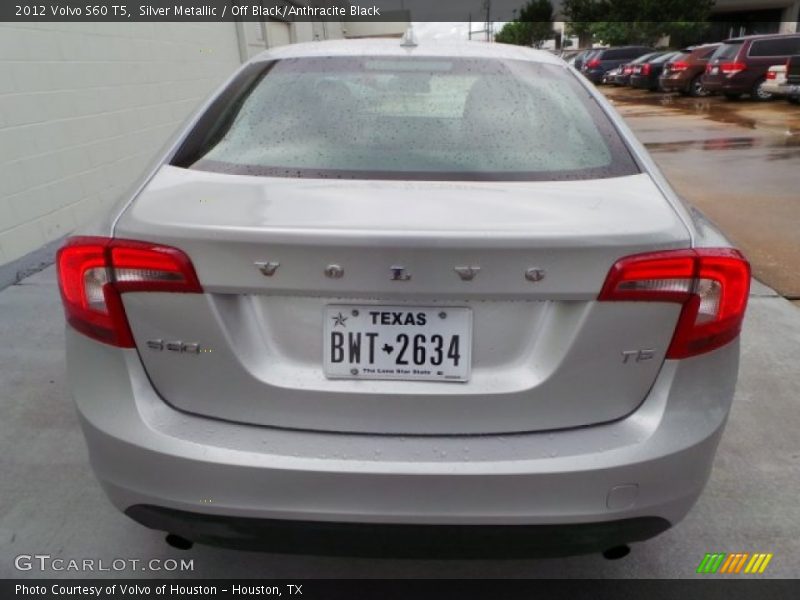 Silver Metallic / Off Black/Anthracite Black 2012 Volvo S60 T5