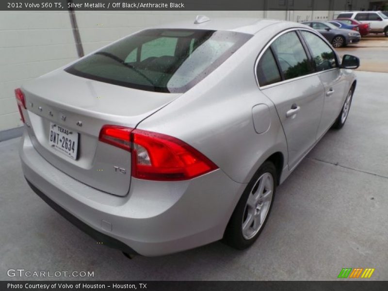 Silver Metallic / Off Black/Anthracite Black 2012 Volvo S60 T5