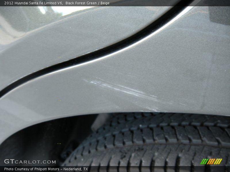 Black Forest Green / Beige 2012 Hyundai Santa Fe Limited V6
