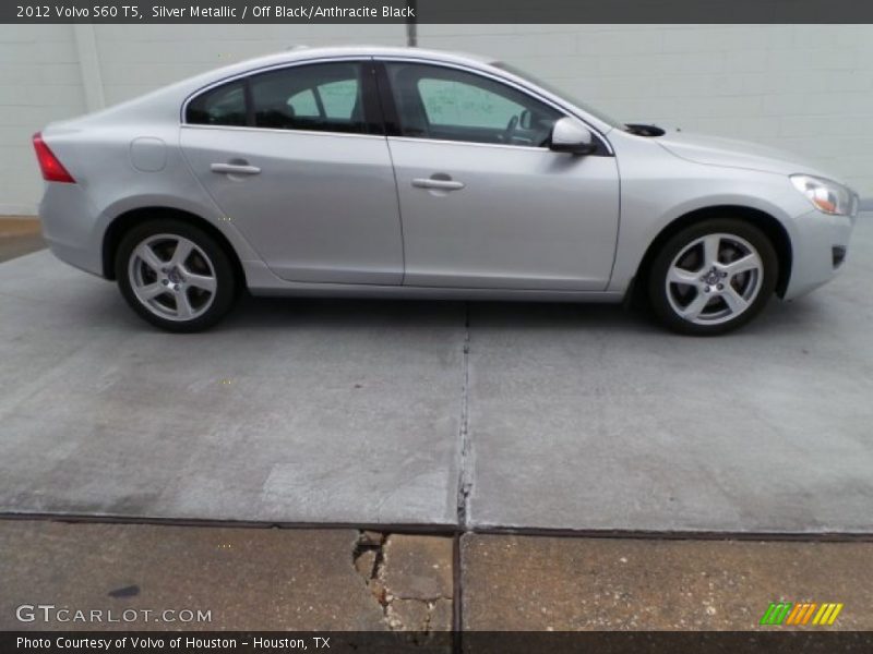 Silver Metallic / Off Black/Anthracite Black 2012 Volvo S60 T5