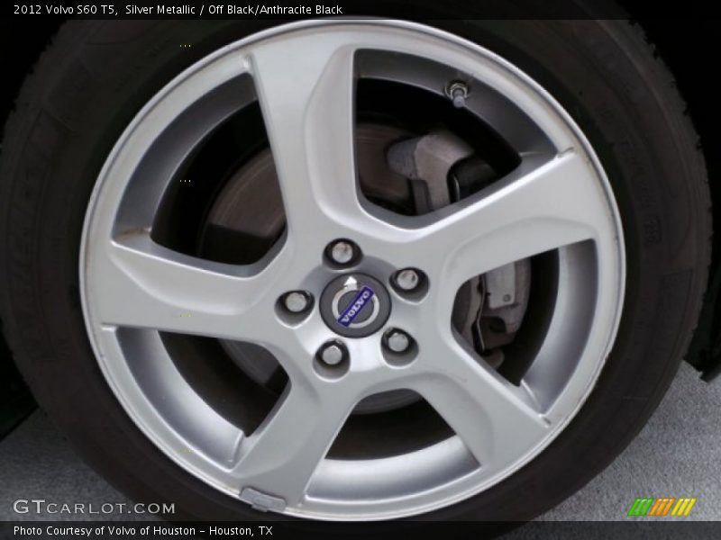 Silver Metallic / Off Black/Anthracite Black 2012 Volvo S60 T5