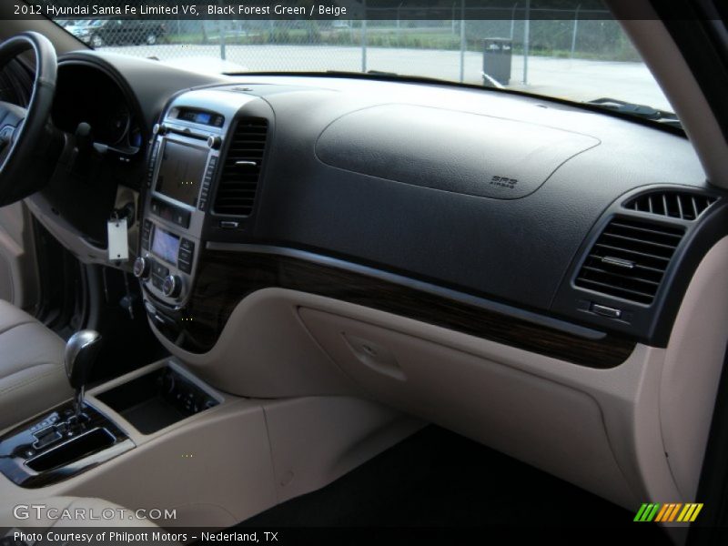 Black Forest Green / Beige 2012 Hyundai Santa Fe Limited V6