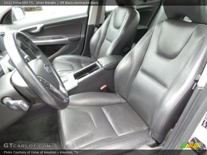 Silver Metallic / Off Black/Anthracite Black 2012 Volvo S60 T5