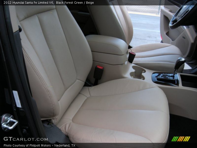 Black Forest Green / Beige 2012 Hyundai Santa Fe Limited V6