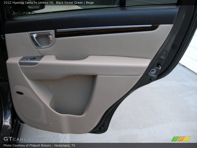 Black Forest Green / Beige 2012 Hyundai Santa Fe Limited V6