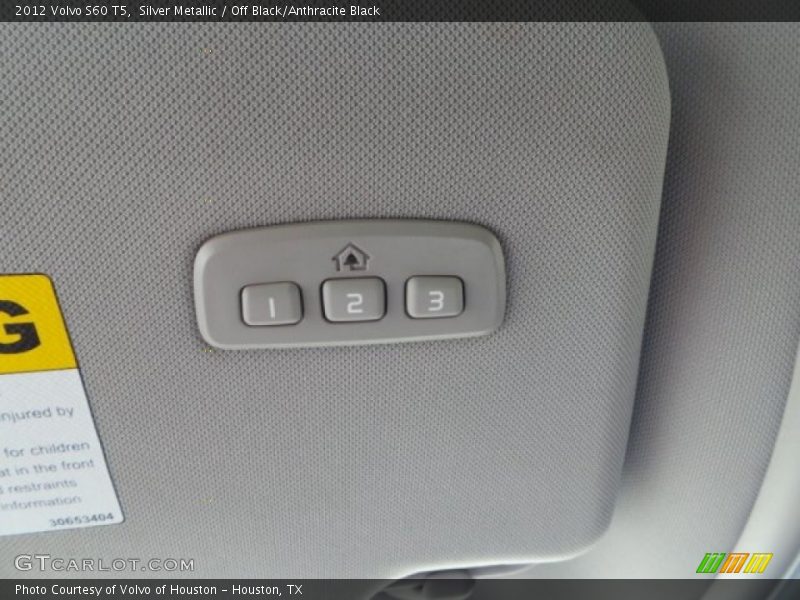 Silver Metallic / Off Black/Anthracite Black 2012 Volvo S60 T5