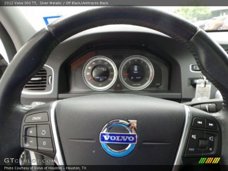 Silver Metallic / Off Black/Anthracite Black 2012 Volvo S60 T5