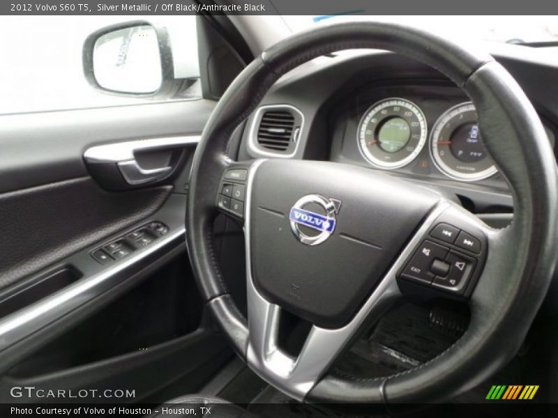 Silver Metallic / Off Black/Anthracite Black 2012 Volvo S60 T5