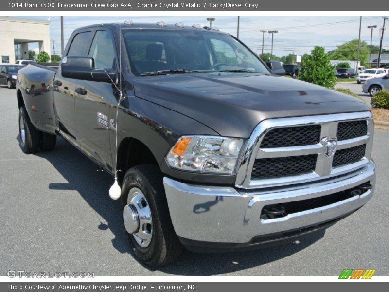 Granite Crystal Metallic / Black/Diesel Gray 2014 Ram 3500 Tradesman Crew Cab 4x4
