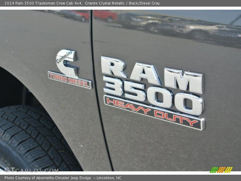 Granite Crystal Metallic / Black/Diesel Gray 2014 Ram 3500 Tradesman Crew Cab 4x4