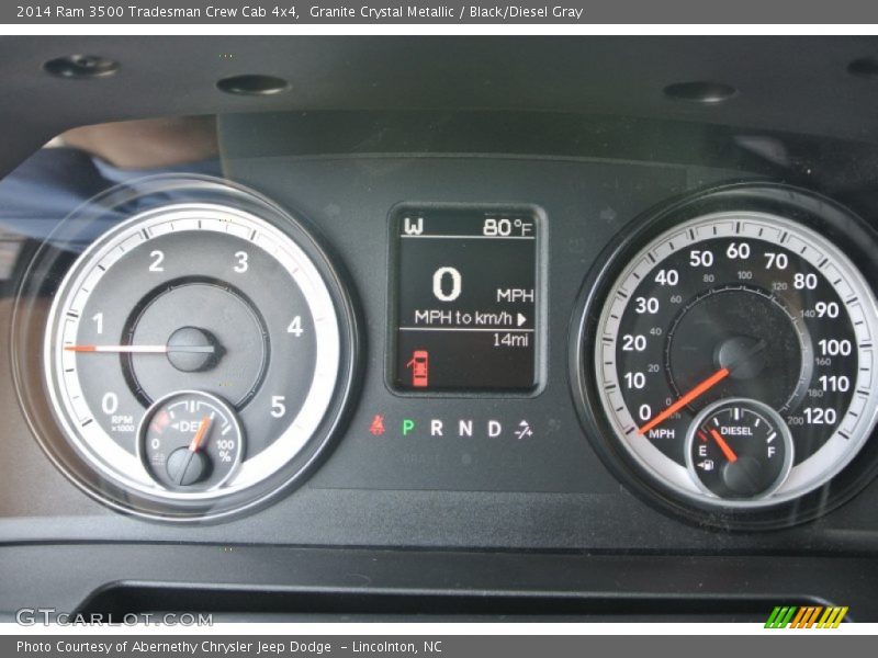 Granite Crystal Metallic / Black/Diesel Gray 2014 Ram 3500 Tradesman Crew Cab 4x4