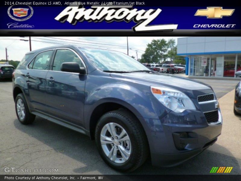 Atlantis Blue Metallic / Light Titanium/Jet Black 2014 Chevrolet Equinox LS AWD