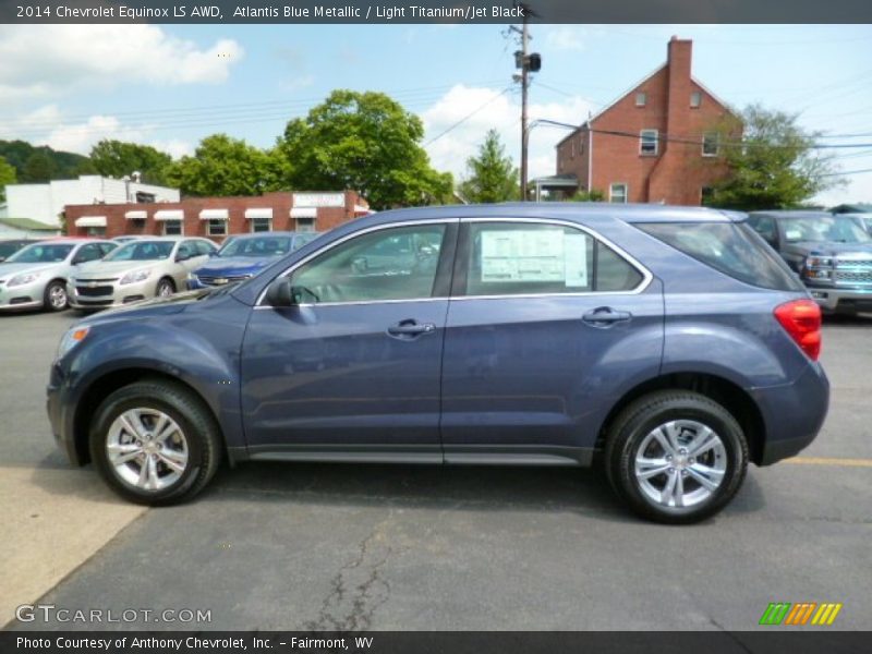 Atlantis Blue Metallic / Light Titanium/Jet Black 2014 Chevrolet Equinox LS AWD