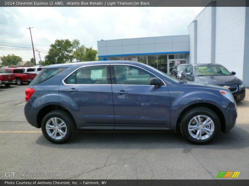 Atlantis Blue Metallic / Light Titanium/Jet Black 2014 Chevrolet Equinox LS AWD