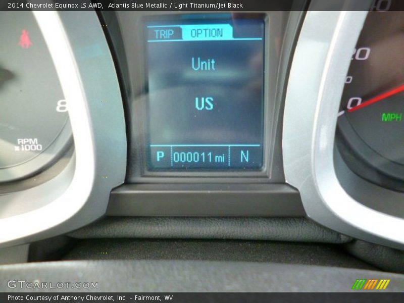 Atlantis Blue Metallic / Light Titanium/Jet Black 2014 Chevrolet Equinox LS AWD