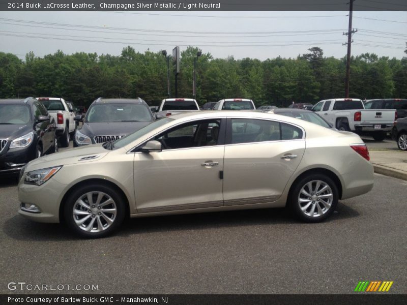 Champagne Silver Metallic / Light Neutral 2014 Buick LaCrosse Leather