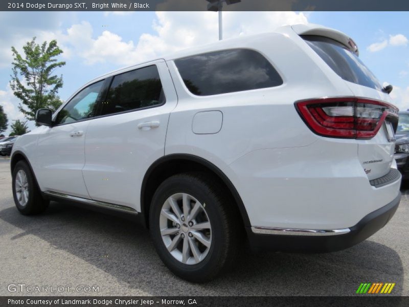 Bright White / Black 2014 Dodge Durango SXT