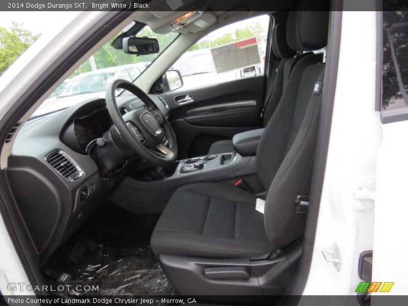 Bright White / Black 2014 Dodge Durango SXT