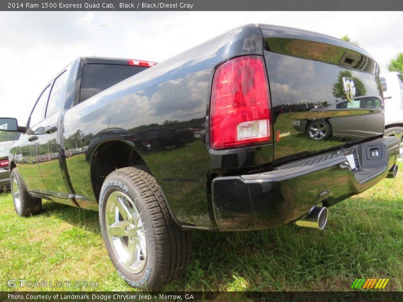 Black / Black/Diesel Gray 2014 Ram 1500 Express Quad Cab