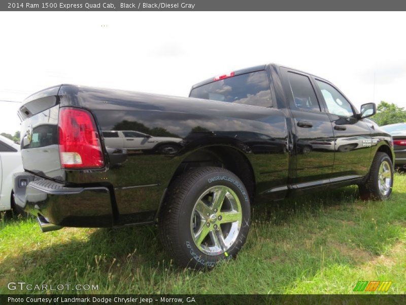 Black / Black/Diesel Gray 2014 Ram 1500 Express Quad Cab