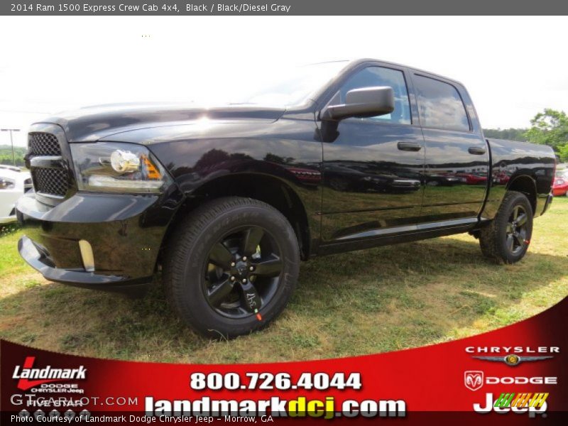 Black / Black/Diesel Gray 2014 Ram 1500 Express Crew Cab 4x4