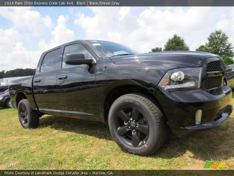 Black / Black/Diesel Gray 2014 Ram 1500 Express Crew Cab 4x4