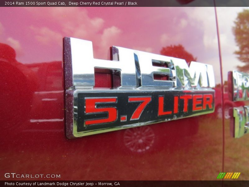 Deep Cherry Red Crystal Pearl / Black 2014 Ram 1500 Sport Quad Cab