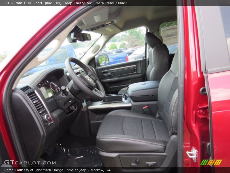 Deep Cherry Red Crystal Pearl / Black 2014 Ram 1500 Sport Quad Cab