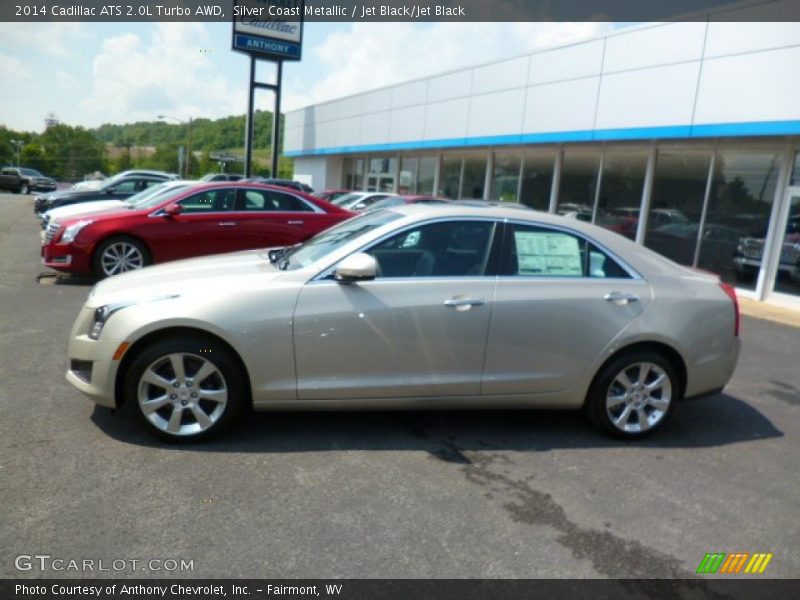 Silver Coast Metallic / Jet Black/Jet Black 2014 Cadillac ATS 2.0L Turbo AWD