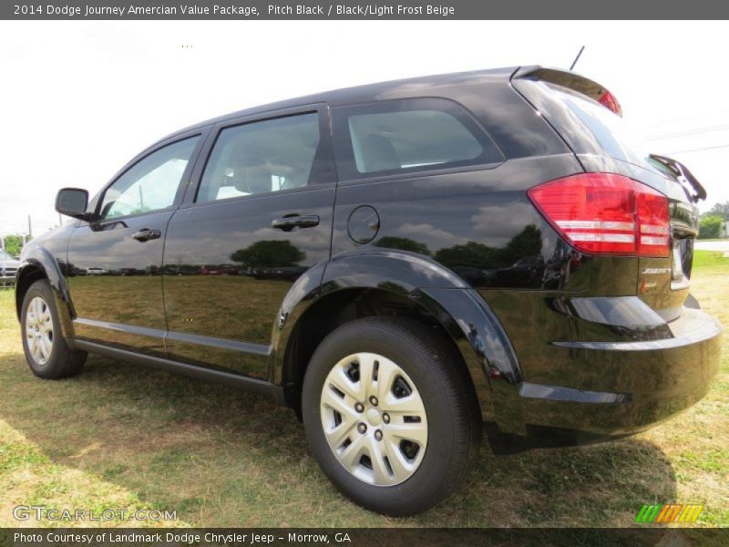 Pitch Black / Black/Light Frost Beige 2014 Dodge Journey Amercian Value Package